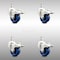 Service Caster 3 Inch 316SS Solid Polyurethane Wheel Swivel 1/2 Inch Stem Caster Set Lock Brake SCC-SS316TSTTL20S314-SPUS-121315-4 - alternate 1